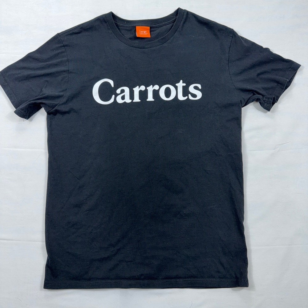 Carrots by Anwar Carrots Wordmark Graphic Logo T-Shirt Large Black Short‎ Sleeve